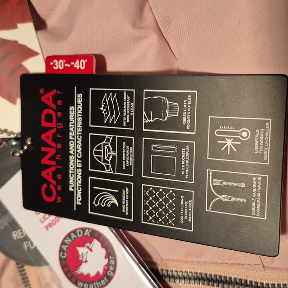 Canada Weather Gear - Pink Parka with faux fur lined hood - Picture 14 of 15